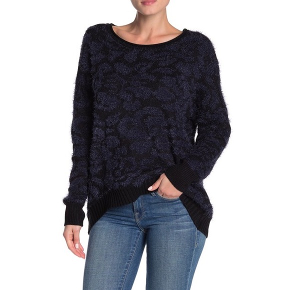 14th & Union Sweaters - NWT 14th & Union Fuzzy Jacquard Knit Sweater